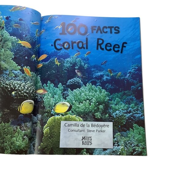 100 Facts Coral Reef Paperback Book Bundle Miles Kelly Children’s Educational Bo - Picture 3 of 9